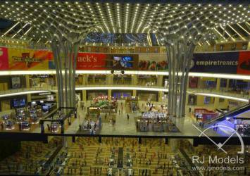 零售建筑模型，迪拜机场购物中心